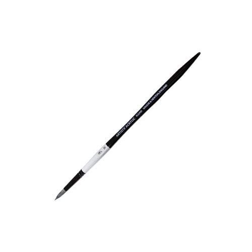 Winsor Newton Winsor & Newton Artists' Acrylic Brush, Size 1, Round,Black - Image 4