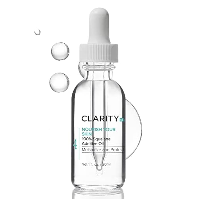 ClarityRx Nourish Your Skin 100% Squalane Oil for Face, Natural Plant-Based Moisturizing Facial Serum with Antioxidants for Dry Skin - Image 1