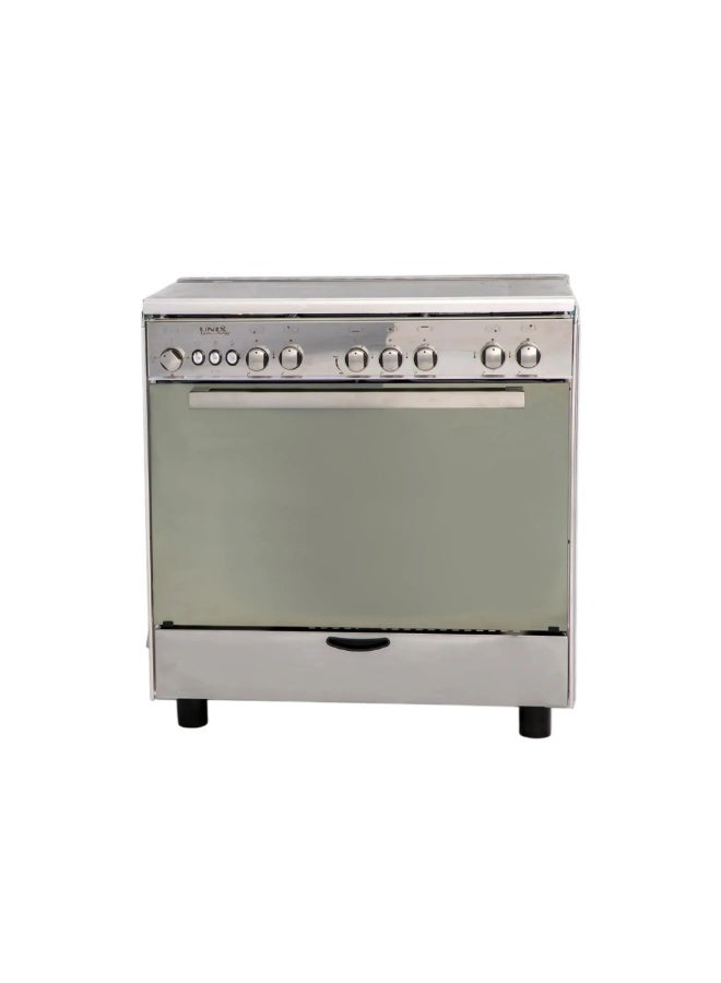 Unix Gas oven, 5 burners, 50*80 cm, steel, TGM5080 5 TGM5080 Silver - Image 2