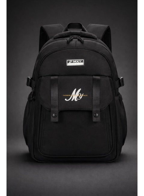 8607 Cute Casual Female Fashion Nylon Travel Waterproof School Backpack Bag Black