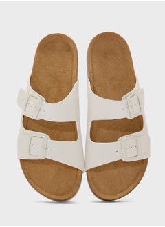 Truffle Comfy Footbed Double Strap Flat Sandal  - Image 4