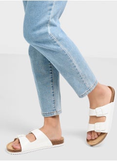 Truffle Comfy Footbed Double Strap Flat Sandal  - Image 5