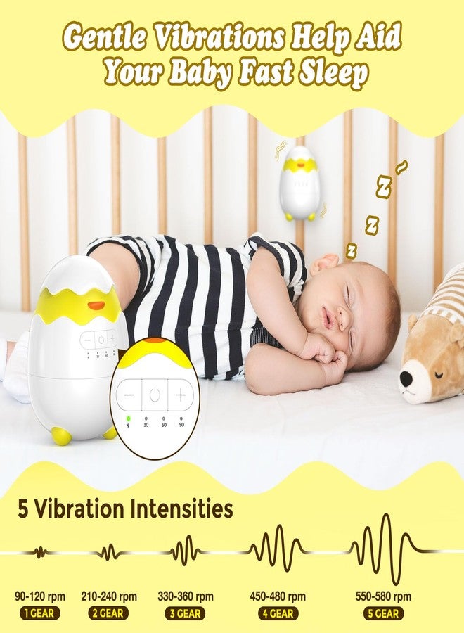 BlueFire Rechargeable Baby Rocker for Strollers - 5 Vibration Speeds & 4 Timer Modes, Universal Portable Bouncer with Memory Function, Quiet Vibration Soother for Newborns to Toddlers & with 2 Brackets - Image 2