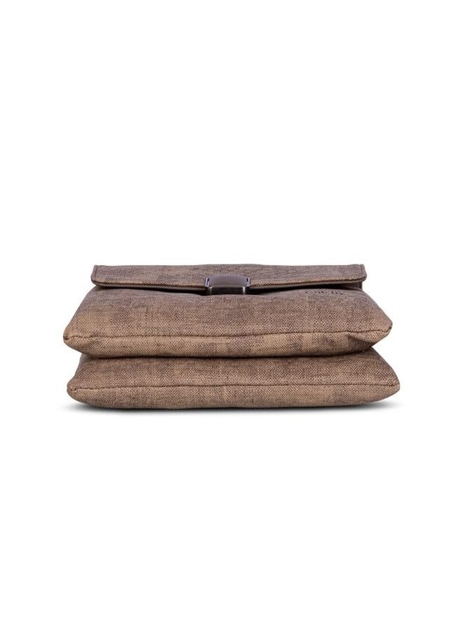 Catchy Brown Magnet Closure Faux Leather Everyday Womens Sling Bag - Image 5