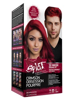 SPLAT Crimson Obsession Original Complete Hair Dye Kit Semi Permanent Vegan & Crueltyfree  - Image 2