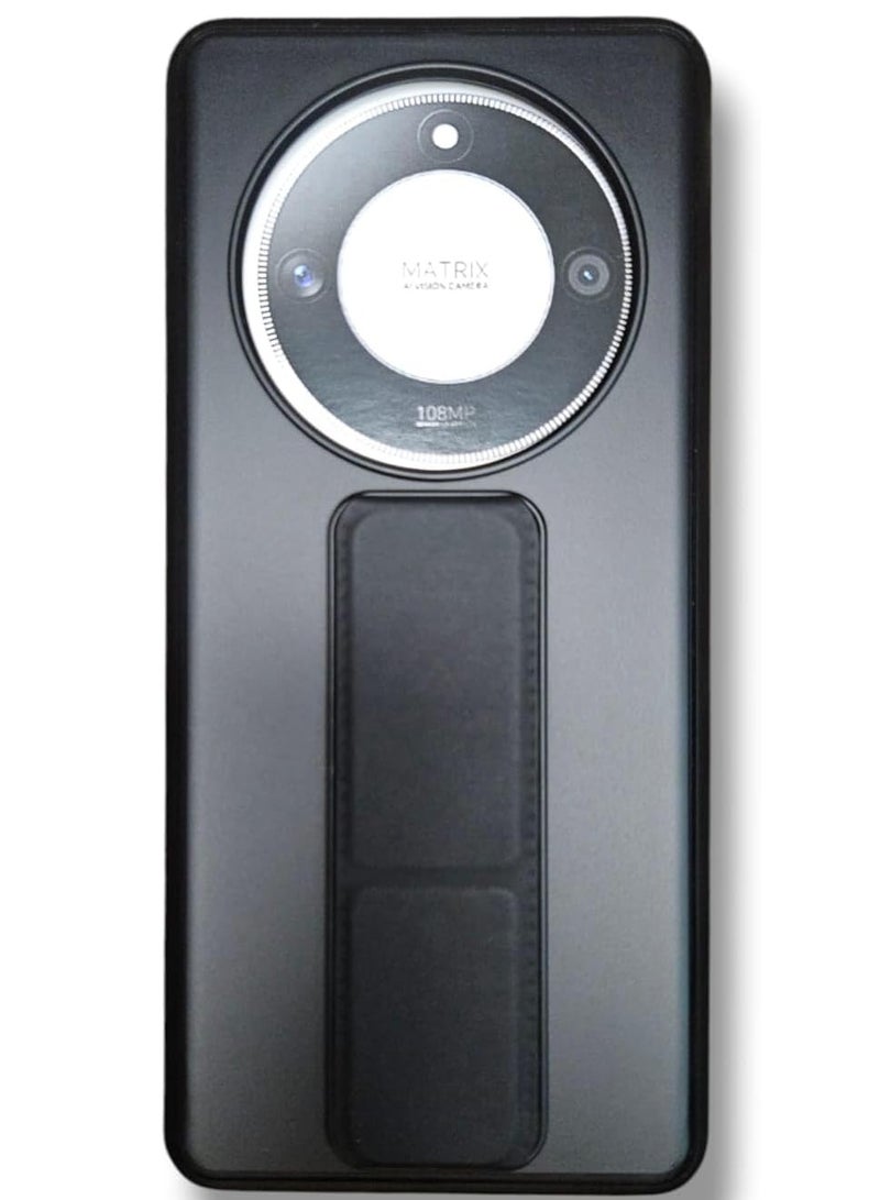 Honor X9B Magnetic Soft Silicone Back Case with Horizontal and Vertical Design and Wrist Strap for Full Protection Against Fingerprints - Image 1