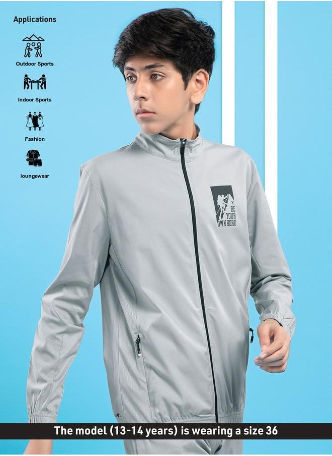 Technosport - SOLID 2-WAY STRETCH JACKET by Styli - Image 1