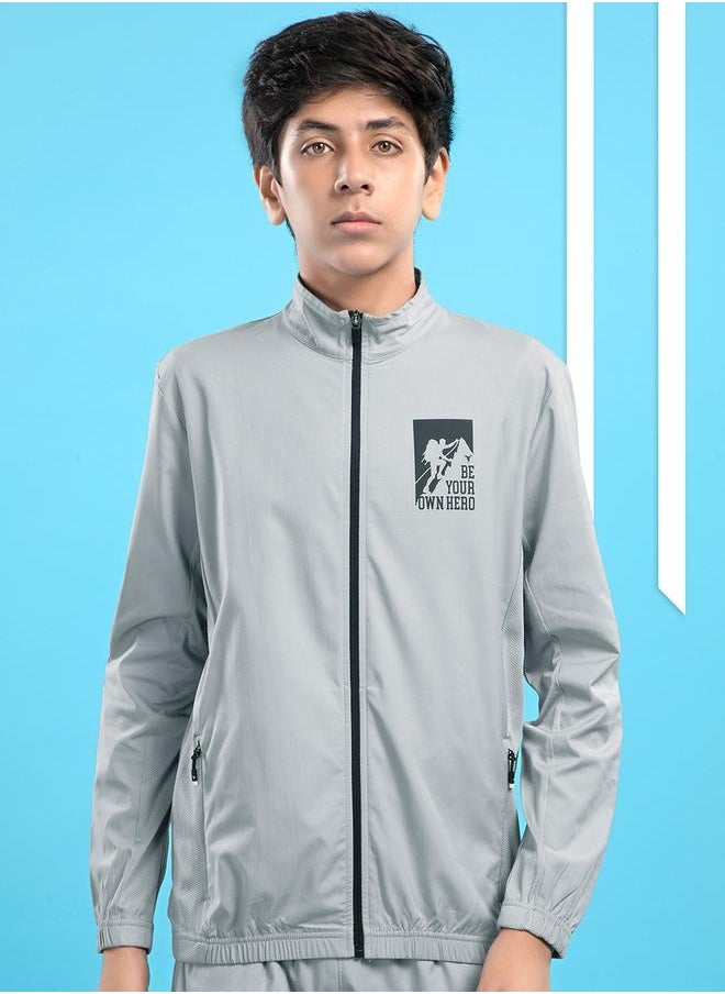 Technosport - SOLID 2-WAY STRETCH JACKET by Styli - Image 1