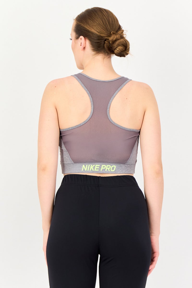 Nike Women Sportswear Fit Brand Logo Sleeveless Tank Top, Grey - Image 4