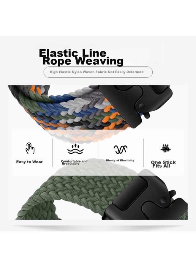Bho Suitable For Apple Watch Band, Apple Watch S10/ultra2 Braided Loop Strap, Iwatch S9/8/7/6/5/se2 New Parachute Buckle Strap - Image 5
