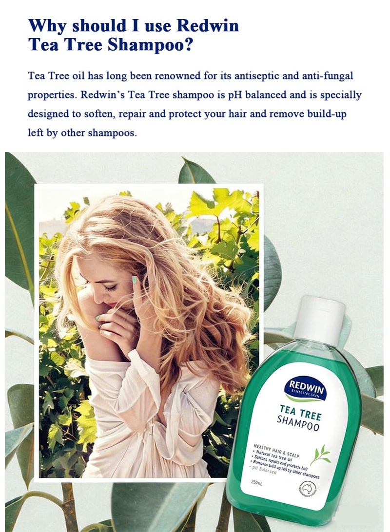 Redwin Tea Tree Shampoo 250ml, Enriched with Tea Tree Oil to Effectively Promote Scalp Health and Hair Vitality, Import from Australia, Suitable for All Hair Types - Image 5