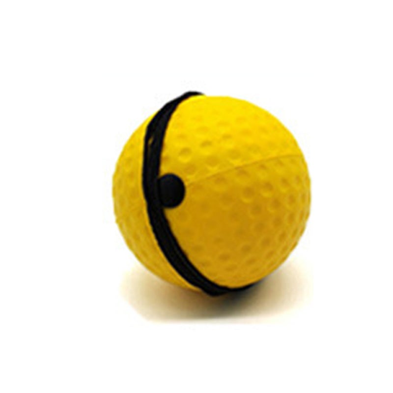 Generic Cross-border head-mounted boxing reaction ball boxing trainer speed ball training ball PU foam ball decompression vent ball Yellow ball (20)