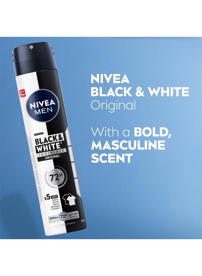 Nivea بخاخ مزيل العرق الأسود والأبيض غير المرئي - Image 5