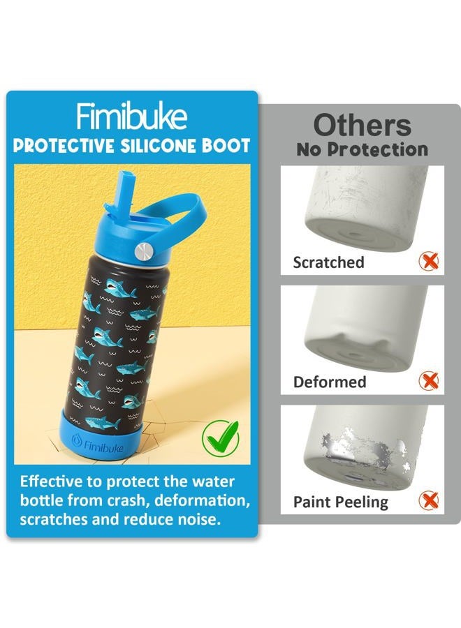 Fimibuke Kids Insulated Water Bottle - 18oz BPA-FREE 18/8 Stainless Steel Metal Water Bottle with Straw for School Travel Tumbler Leak Proof Kids Cup 018 - Image 5