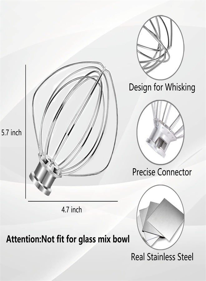 Stainless steel Wire Whip Attachment Tilt Head Stand Mixer Accessory K45WW Replacement Egg Cream Stirrer Whipping Egg White Cakes Mayonnaise Whisk  - Image 5