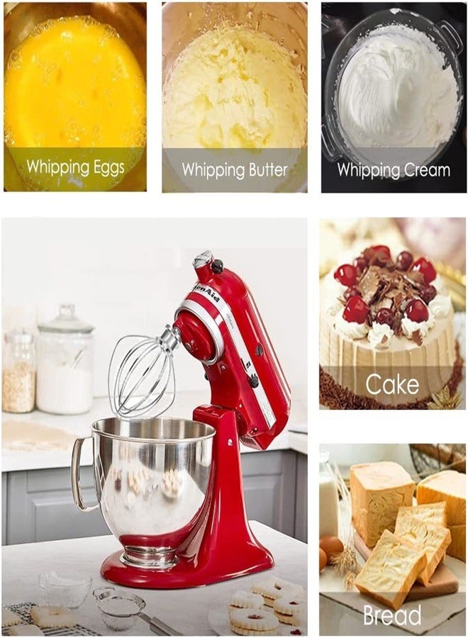 Stainless steel Wire Whip Attachment Tilt Head Stand Mixer Accessory K45WW Replacement Egg Cream Stirrer Whipping Egg White Cakes Mayonnaise Whisk  - Image 4