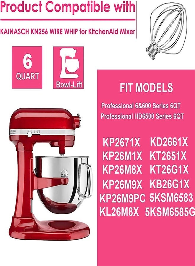 Stainless steel Wire Whip Attachment Tilt Head Stand Mixer Accessory K45WW Replacement Egg Cream Stirrer Whipping Egg White Cakes Mayonnaise Whisk  - Image 3