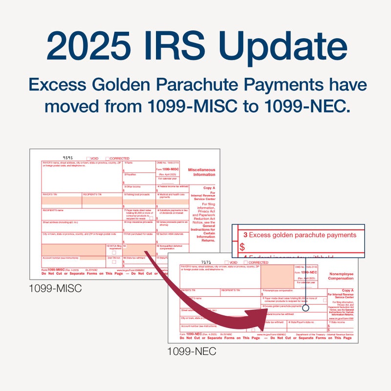 Adams 1099 NEC Forms 2025, 4-Part Kit for 50 Recipients, Includes 50 Envelopes, 6 1096 Forms, QuickBooks Compatible, eFile Access and Printing Through Adams Tax Forms Helper Software (1017235) - Image 3