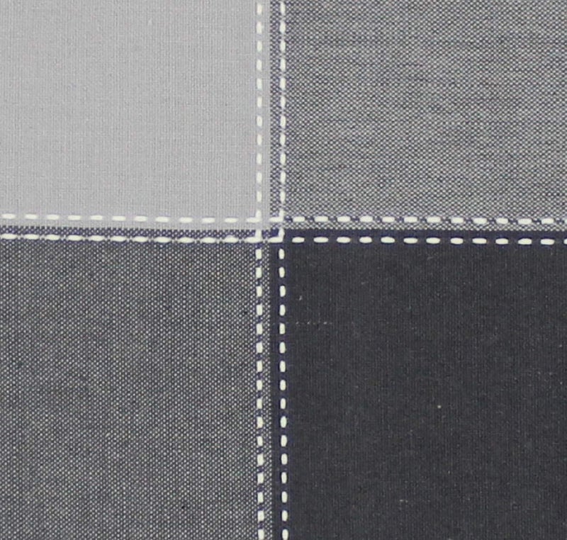Airwill 100% Cotton Checkered Pattern Flap Pillow Covers (46x69cm)(Black, Grey, Pack of 2 Pieces) - Image 4