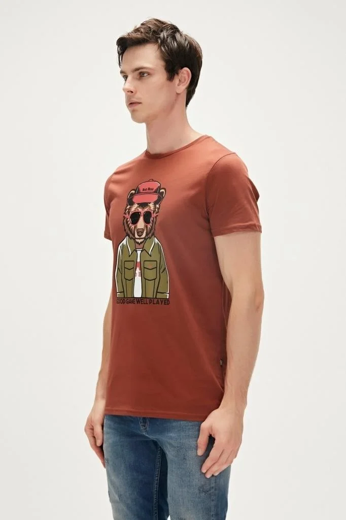 Bad Bear GOOD GAME T-SHIRT CREAM Men's T-Shirt 23.01.07.009-C122