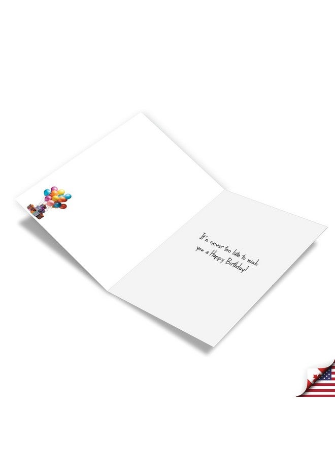 NobleWorks , Funny Birthday Paper Card With 5 X 7 Inch Envelope (1 Card) Bday Sister, Never Too Late Woman C10789Bdg - Image 2