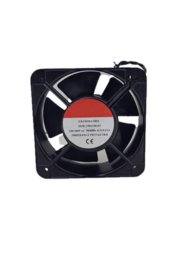 Heavy Duty Industrial AC Fan Cooling Fan 220VAC 150x150x51mm  - Image 2