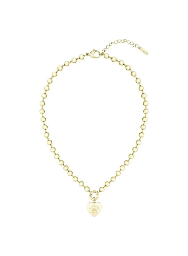 Lacoste LOVE MY CROC Necklace In Stainless Steel