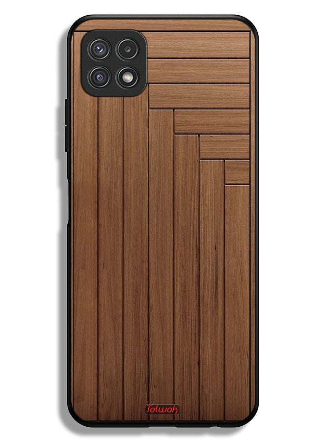 Tolwak Samsung Galaxy A22 5G Protective Case Cover Door Pattern - Image 1