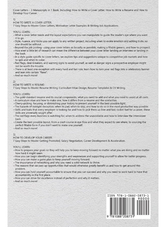 Cover Letters: 3-in-1 Guide to Master How to Write a Cover Letter, Writing Motivation Letters & Cover Letter Templates - Image 2
