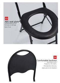 Haidue Foldable Camping Toilet Chair  - Image 4
