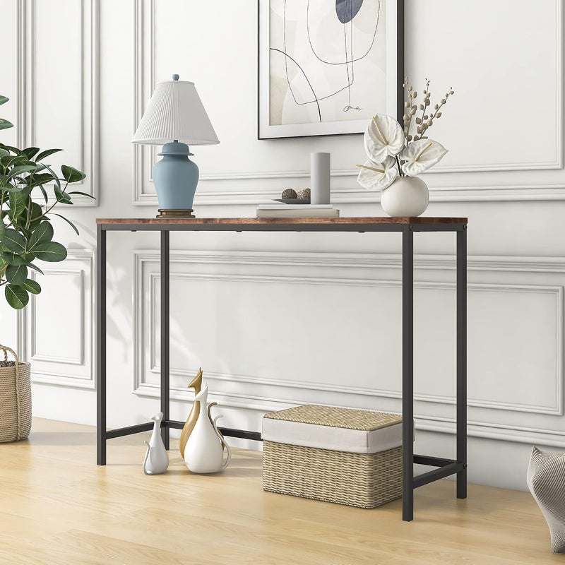 Sweet Furniture Console Table, Narrow Entryway Tables, Thin Sofa Table Behind Couch Table, Long Hallway Table - Image 4