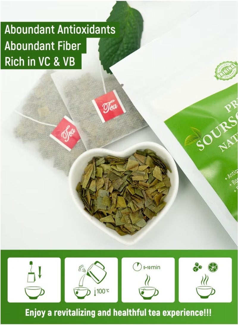 Premium 2-PACKS 100% Pure Soursop Graviola Leaves tea,Annona muricata - Guanabana - Premium Quality 100% Pure Leaf ,1.5g*20 tea bags*2 - Image 5