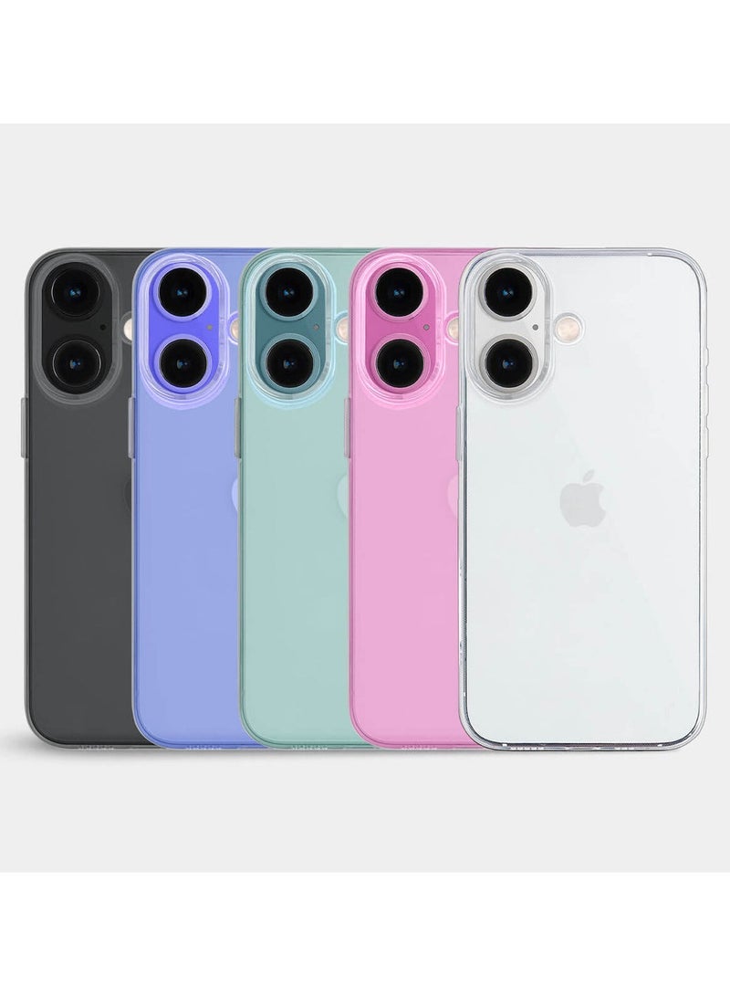 بروماس حافظة شفافة لهاتف آيفون 16 - حماية من السقوط، مقاومة للخدش، مضادة للاصفرار مع حماية مزدوجة الطبقة - Image 2