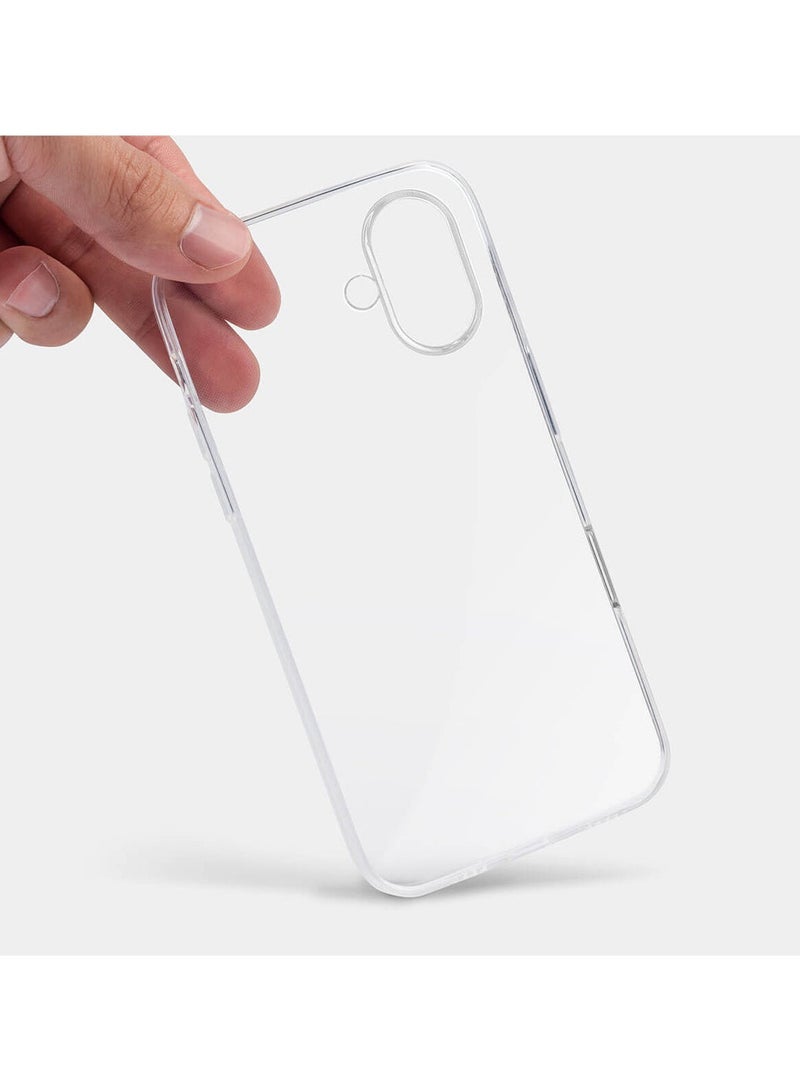 بروماس حافظة شفافة لهاتف آيفون 16 - حماية من السقوط، مقاومة للخدش، مضادة للاصفرار مع حماية مزدوجة الطبقة - Image 3