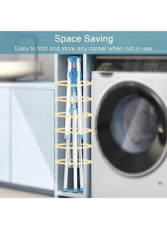 Beauenty Folding Clothes Drying Racks, Portable Laundry Drying Racks, Foldable Clothes and Linens Hanging and Drying Rack, Clothing Drying Rack Stand for Hanging Clothes Socks Indoor Outdoor (A)  - Image 2