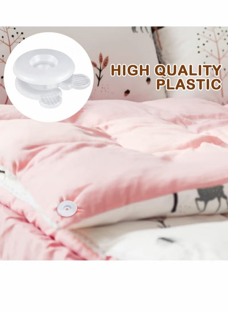 Duvet Comforter Clips, Plastic Quilt Clip Prevent Displacement, Cover Corner Fastener for Sheet Blankets (12 Pcs)  - Image 2