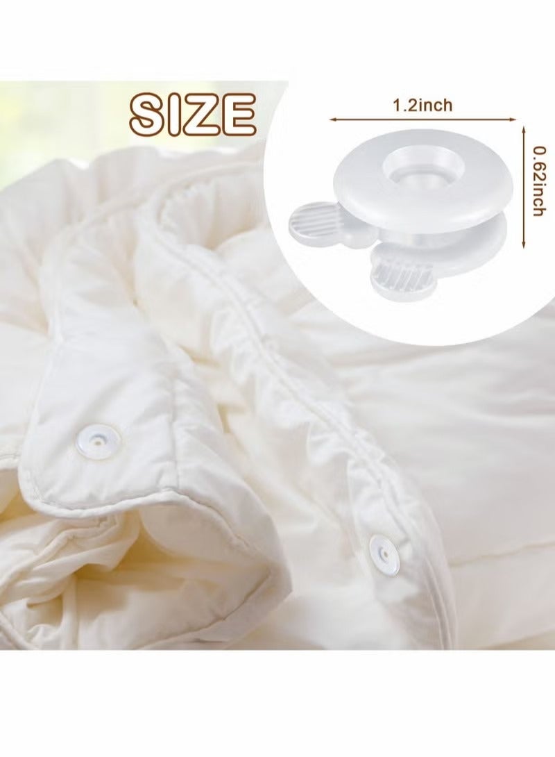 Duvet Comforter Clips, Plastic Quilt Clip Prevent Displacement, Cover Corner Fastener for Sheet Blankets (12 Pcs)  - Image 5