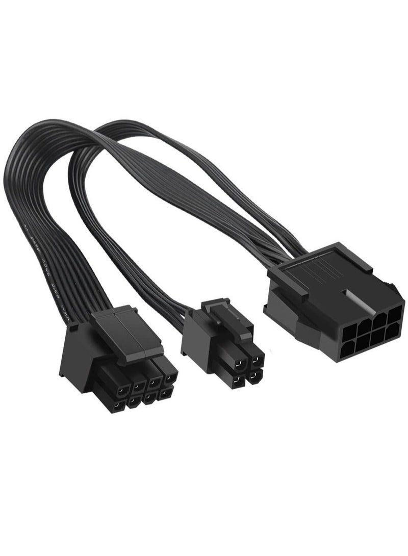 Captaintech 10.6 inch 12V CPU 8 Pin to ATX 8 Pin Power Extension Cable, ATX 4 Pin Male Power Supply Extension Cable 8 Pin Female to ATX 8 Pin CPU Power Cable Power Cable Extension for Motherboard 10.6 inch - Image 1