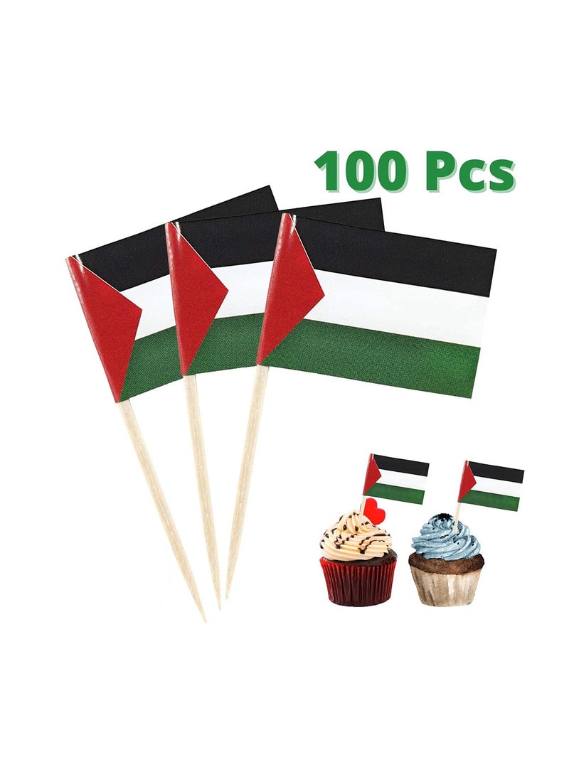 PRINTSHOP4ME 100 Pcs Cake Topper - Double-Sided Cupcake Toppers - Perfect for Parties - Decorate Your Desserts - Cake Topper Toothpicks For National Day Celebration  - Image 4