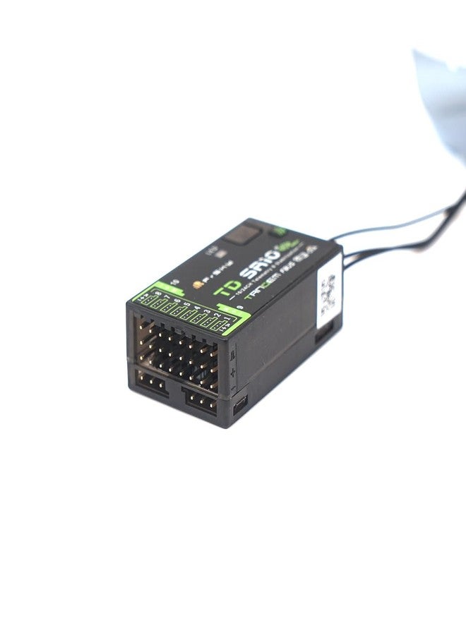 FrSky TD SR10 Dual-Band Receiver Simultaneous 2.4GHz & 900MHz Advanced Stabilizer & Telemetry Triple Antenna Design 10 Configurable Ports Black Box Function Long Range & Low Latency - Image 5