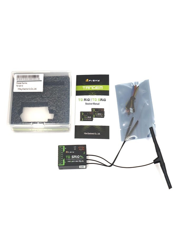 FrSky TD SR10 Dual-Band Receiver Simultaneous 2.4GHz & 900MHz Advanced Stabilizer & Telemetry Triple Antenna Design 10 Configurable Ports Black Box Function Long Range & Low Latency - Image 3