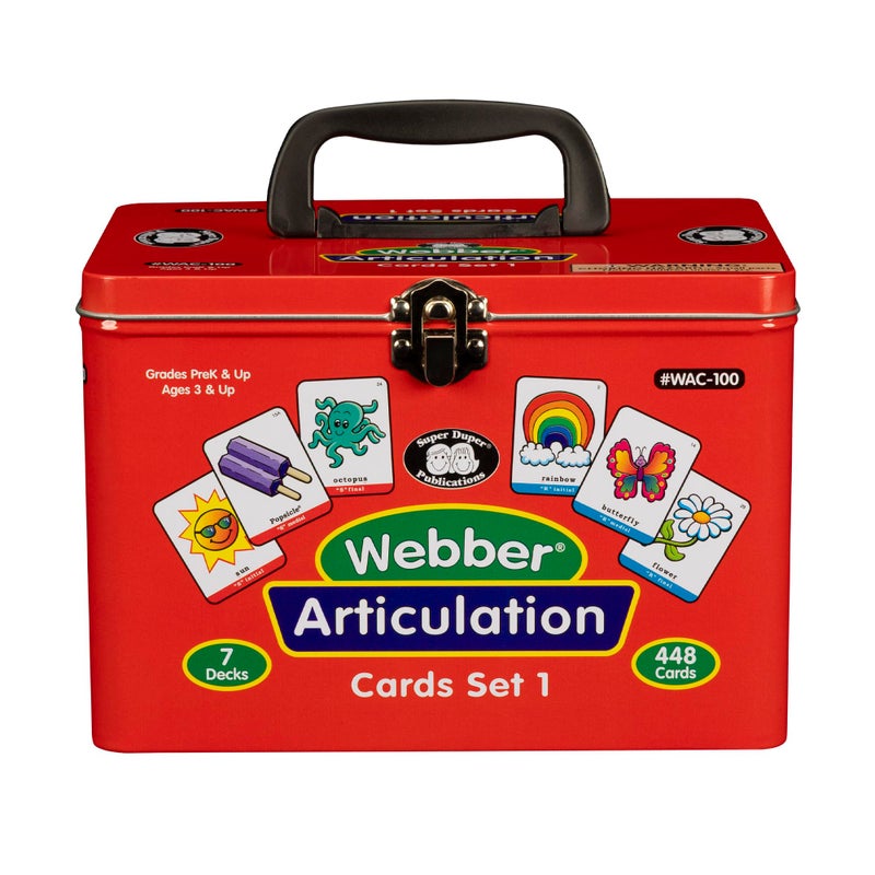Super Duper Publications Set of 7 Webber Articulation Card Decks Bundle Set 1 Educational Learning Resource for Children Flashcards for Speech Therapy - Image 4