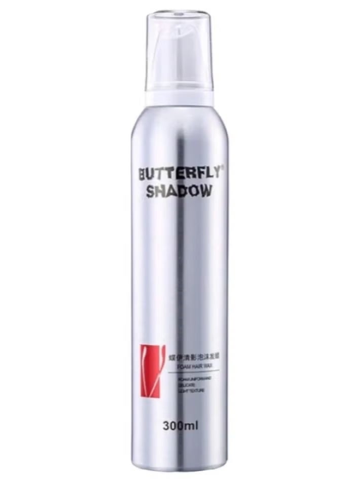 Butterfly Shadow Hair Mousse 300 ml Foam Hair Wax Spray - Light Texture, Super Hold & Easy Styling, Curly Hair Wool Curly - Image 1