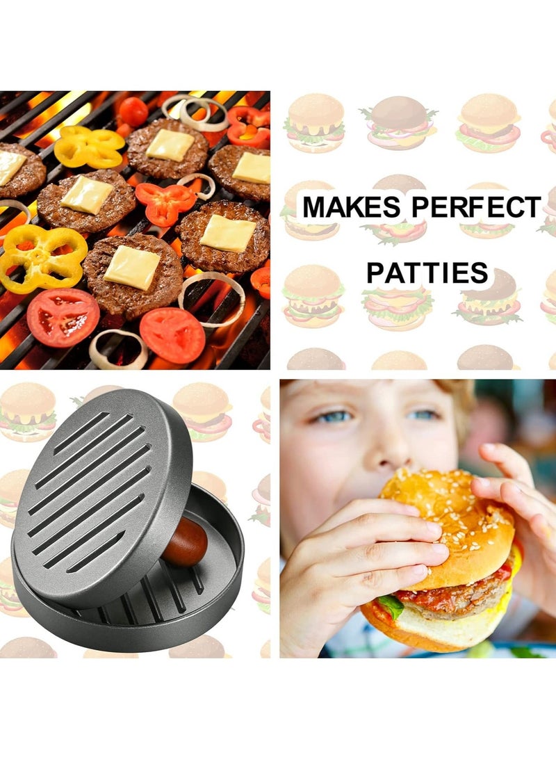 Arabest صانع برجر من الفولاذ المقاوم للصدأ مع 100 ورقة برجر غير لاصقة - Image 4