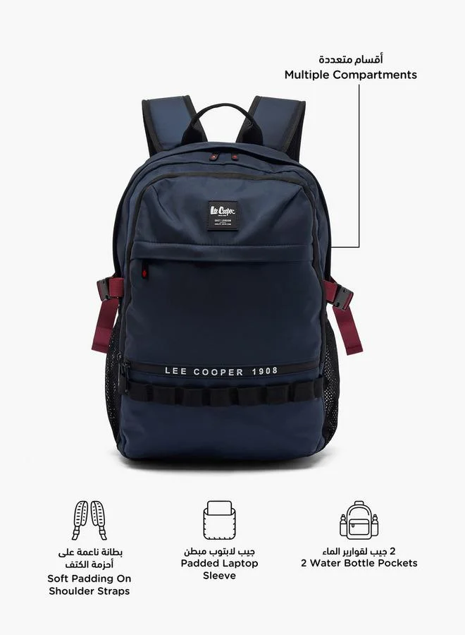 لي كوبر Logo Print School Backpack For Kids 13+ Years With Padded Laptop Sleeve