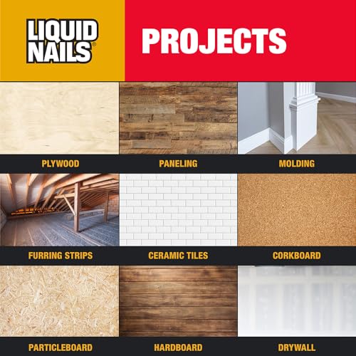 Liquid Nails 10 oz Interior Projects Latex Construction Adhesive Tan - Image 5