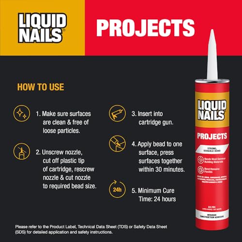 Liquid Nails 10 oz Interior Projects Latex Construction Adhesive Tan - Image 3