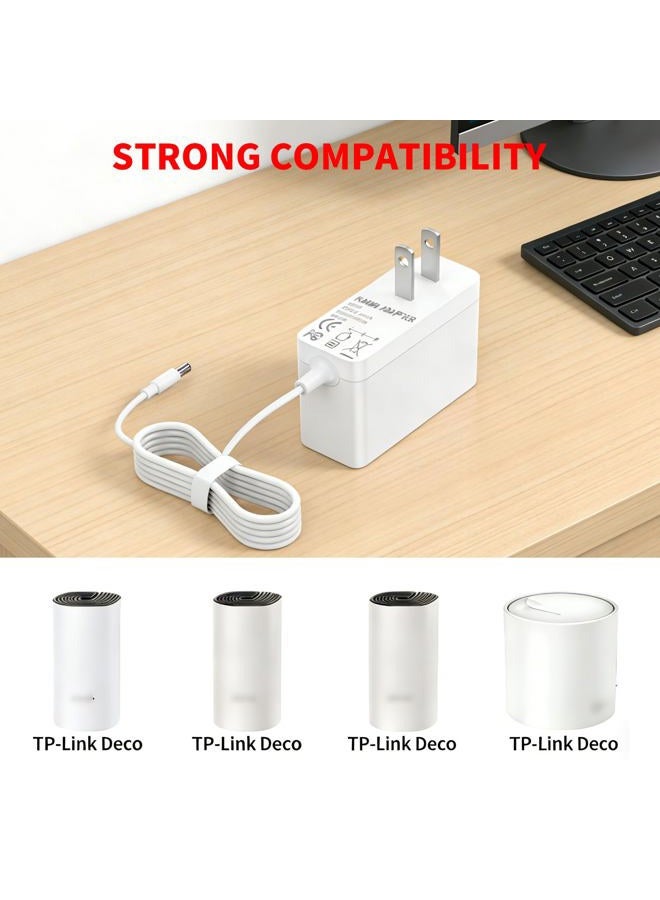 MEROM كابل طاقة متوافق مع نظام واي فاي TP-Link Deco Mesh موديلات S4 M3 P9 شاحن بديل لـ X20 X55 X60 X68 مزود طاقة محول AC - Image 5