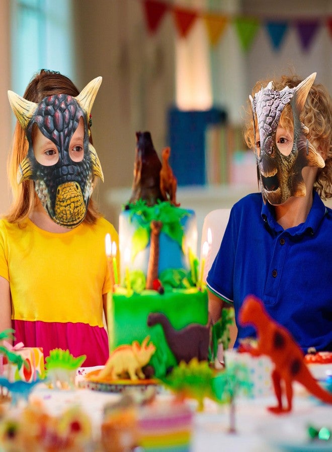Minatee 24 Pieces Jurassic Dinosaur Masks Birthday Decorations for Kids Party Supplies Animal Party Mask Theme Birthday Gifts for Boys Girls - Image 5