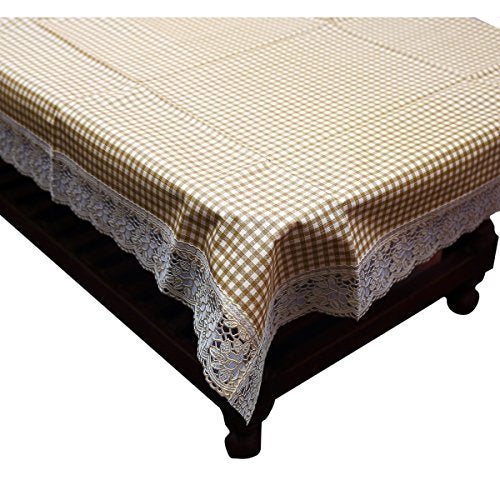 Kuber Industries Checkered PVC 6 Seater Dining Table Cover - Multicolour, (Model: DiningDT207) - Image 3